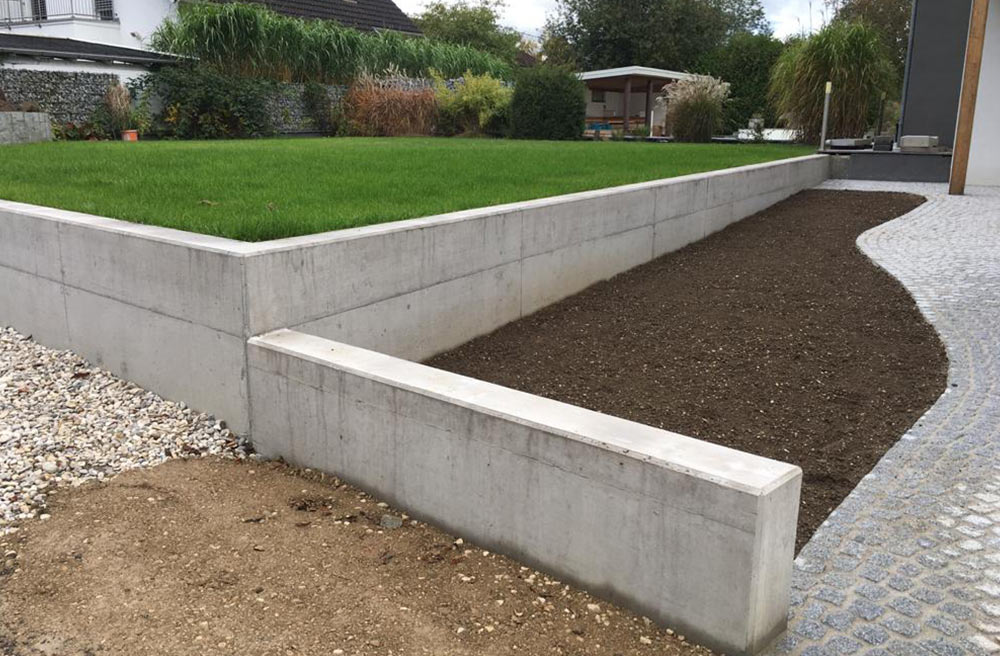 Betongartenmauer